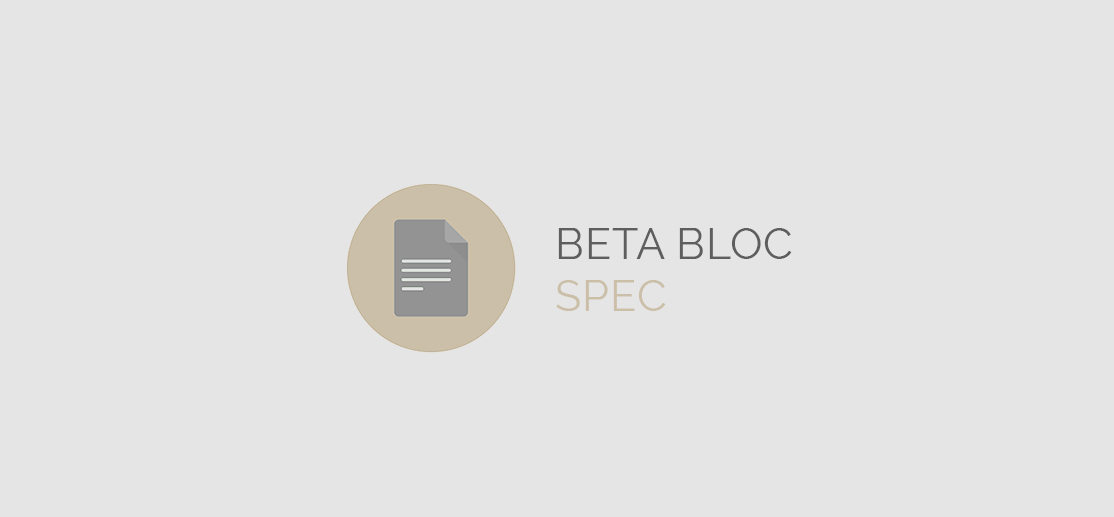 Wine pegs Beta Bloc spec sheet